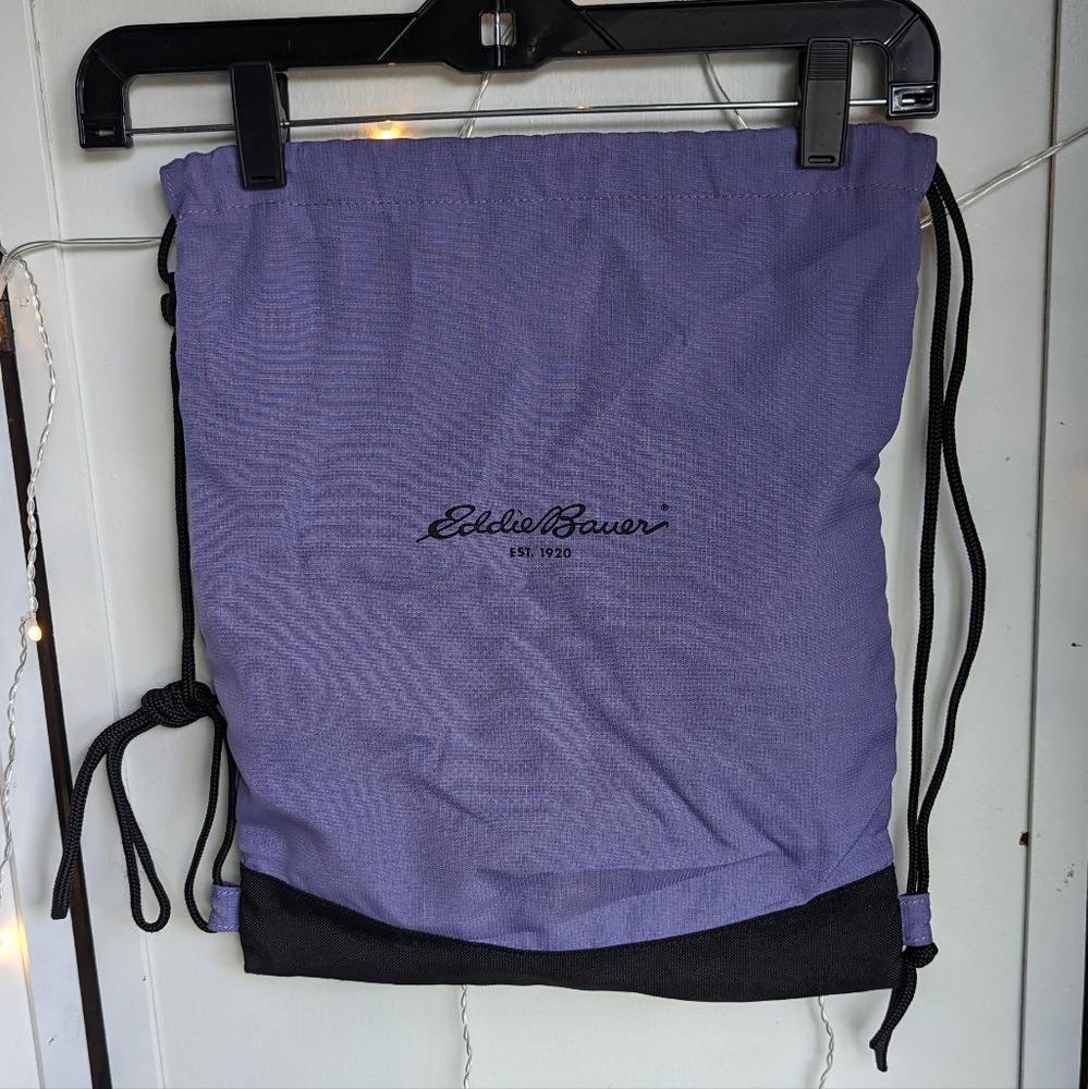 Eddie Bauer Purple Drawstring Backpack - image 1